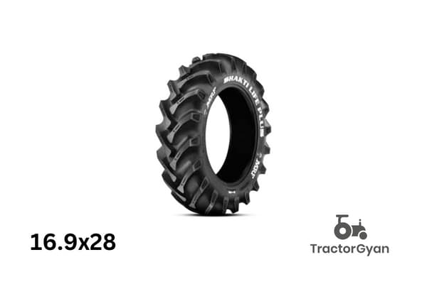 MRF Shakti Life Plus N12 16.9x28 - Rear Tyre image