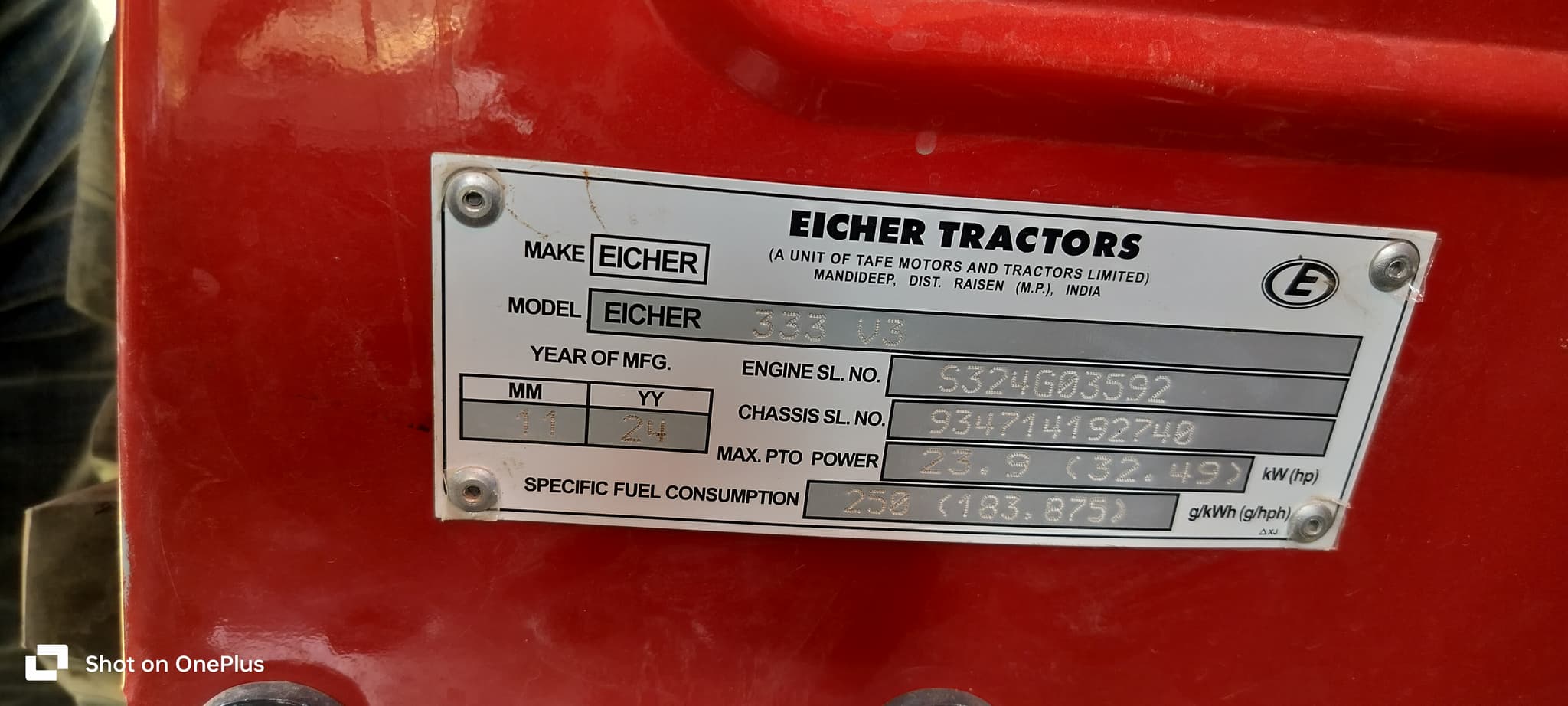 Eicher 333 Super Plus 2WD Prima G3 (3) Eicher 333 Super Plus 2WD Prima G3 (3)