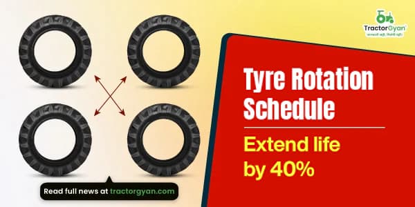 Tyre rotation schedule: Extend your tractor's tyre life by 40%