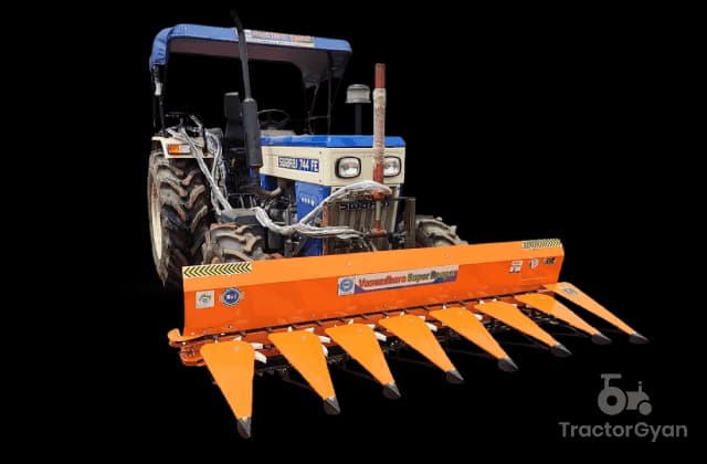 Vasundhara Krishi Yantra Conveyor Chain Reaper Tractor Mounted 7 Feet Vasundhara Krishi Yantra Conveyor Chain Reaper Tractor Mounted 7 Feet tractor