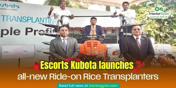 Escorts Kubota launches all-new Ride-on Rice Transplanters Escorts Kubota launches all-new Ride-on Rice Transplanters