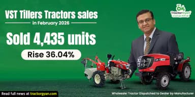 VST Tillers Tractors Sales in February 2026: Sold 4,435 Units, Rise 36.04% VST Tillers Tractors Sales in February 2026: Sold 4,435 Units, Rise 36.04%