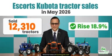 Escorts Kubota Tractor Sales in May 2026: Sold 12,310 Tractors, Rise 18.9% Escorts Kubota Tractor Sales in May 2026: Sold 12,310 Tractors, Rise 18.9%