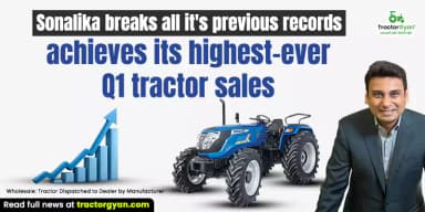 Sonalika Breaks all it's Previous Records, Achieves its Highest-Ever Q1 Tractor Sales Sonalika Breaks all it's Previous Records, Achieves its Highest-Ever Q1 Tractor Sales